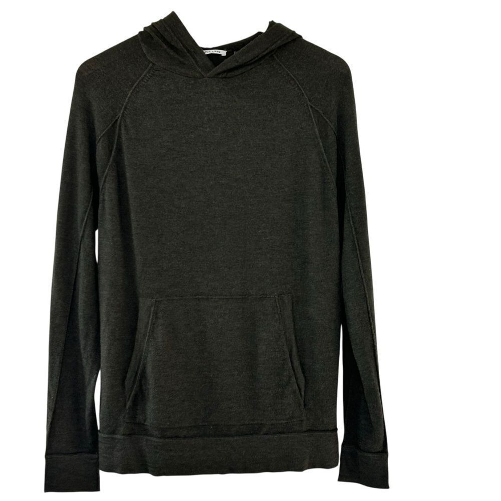 Helmut Lang dark olive wool Hoodie size medium